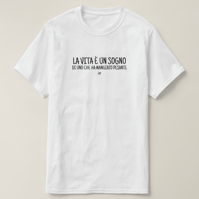 Camiseta Piada cínica em italiano (Frente do Design)
