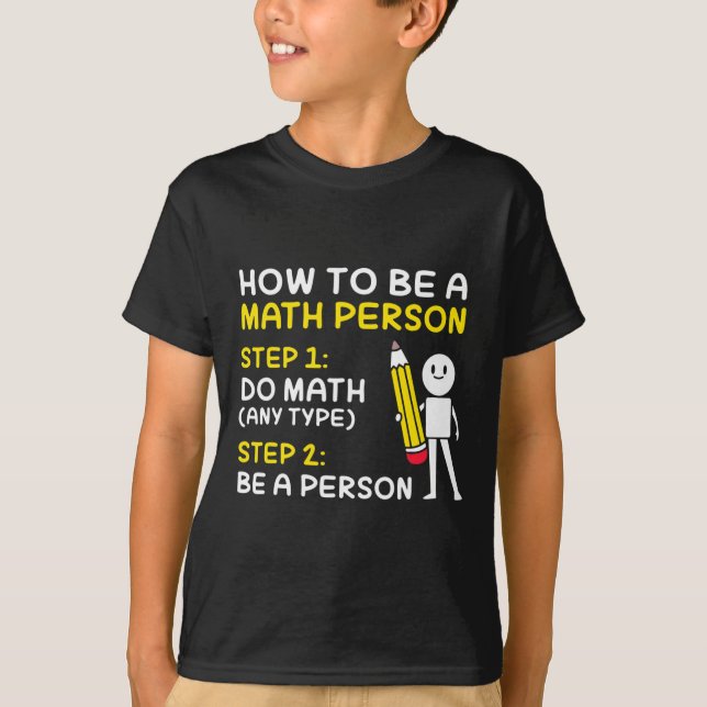 Camiseta Piada Como Ser Uma Pessoa De Matemática Feliz 100  (Frente)