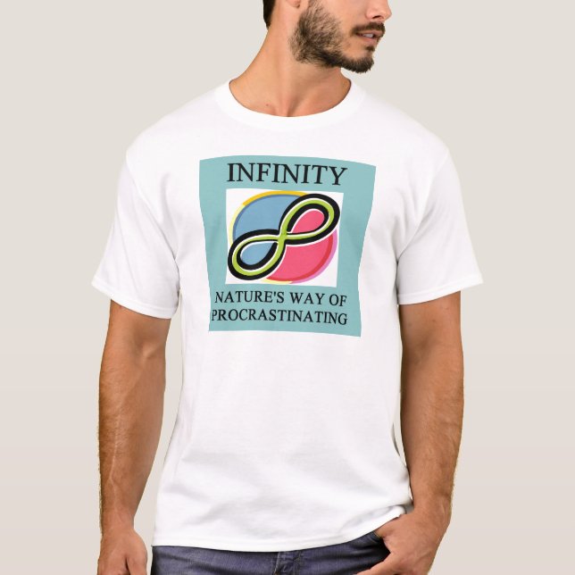 Camiseta Piada da matemática da INFINIDADE (Frente)