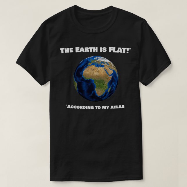 Camiseta Piada da Terra Plana 3 (Frente do Design)