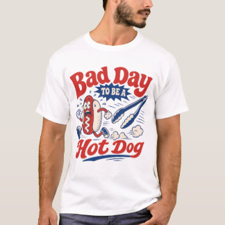 Camiseta Piada de 4 de julho Churrasco de cachorro-quente H