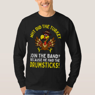 Camiseta Piada de Ação de Graças Engraçado Turquia Junta-se