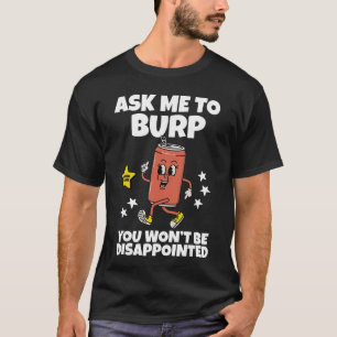 Camiseta Piada de Arrotar Vergonhosa Dito Engraçado Humor A