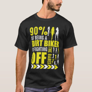 Camiseta Piada de bicicleta Engraçada Motocross Biker Pose