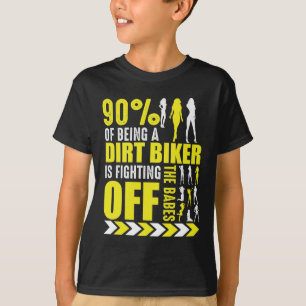 Camiseta Piada de bicicleta Engraçada Motocross Biker Pose