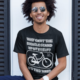 Camiseta Piada de bicicleta engraçada / São duas Piadas tor