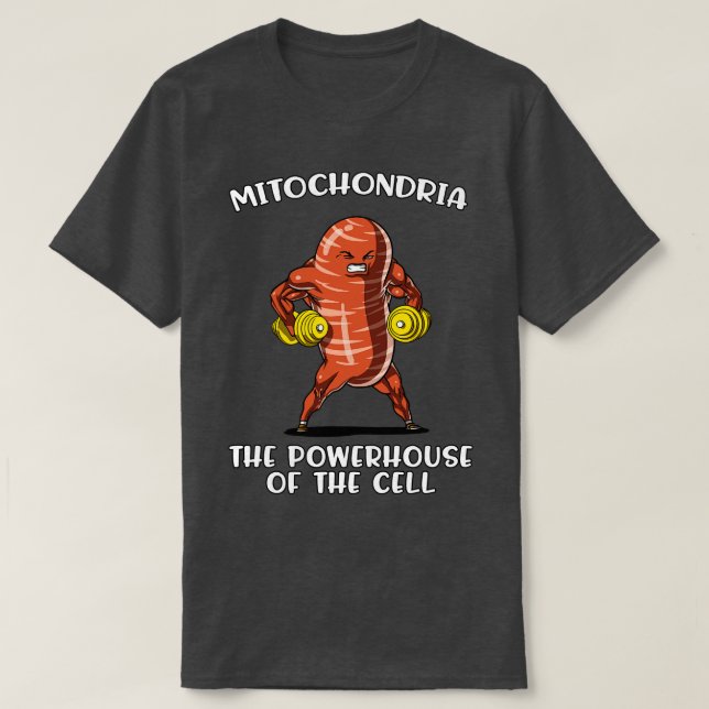 Camiseta Piada de Biologia Mitocôndria (Frente do Design)