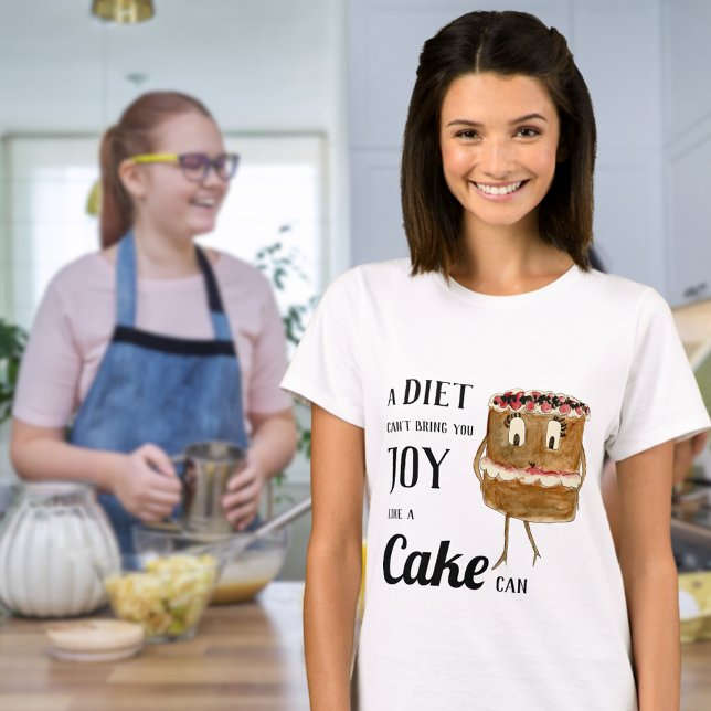 Camiseta Piada De Bolo Engraçado (Funny cake baking joke t-shirt  )