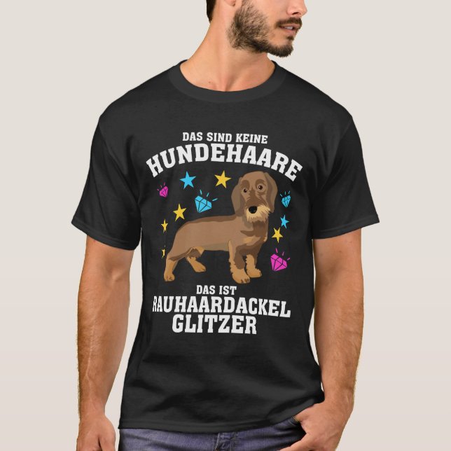 Camiseta Piada De Cabelo De Cão Com Cabelo De Fio (Frente)