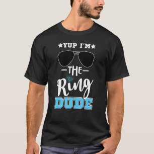 Camiseta Piada de Cara de Sunglass de Casamento Yup Eu sou 