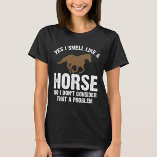 Camiseta Piada de Cavalo com Presente Engraçado Horseback