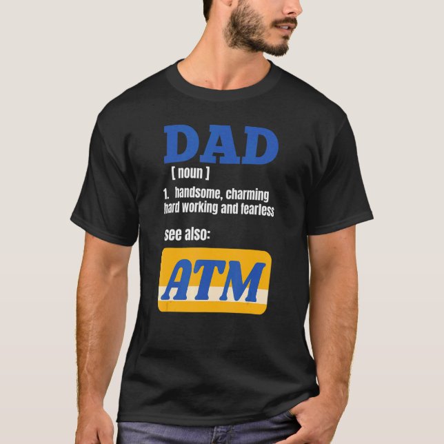Camiseta Piada de Definição do Pai Dia de os pais  Papa Pai (Frente)