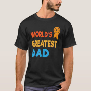 Camiseta Piada de Dia de os pais do Mundo Maior Número 1 B