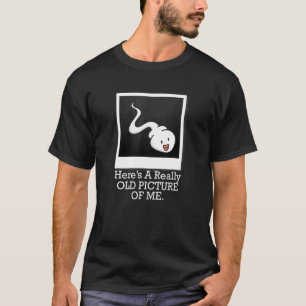 Camiseta Piada de esperma, aqui está uma imagem muito antig