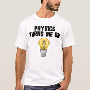 Camiseta Piada de Física Física Me Excitar Ciência Divertid
