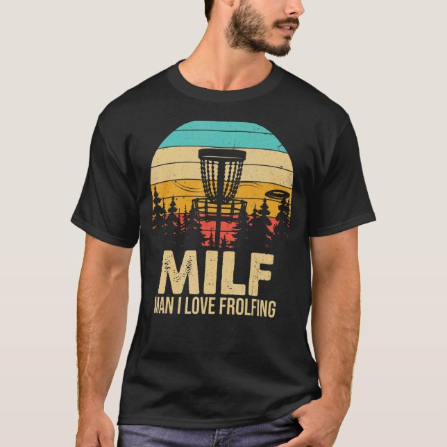 Camiseta piada de folf de golfe em disco com base em árvore (Frente)