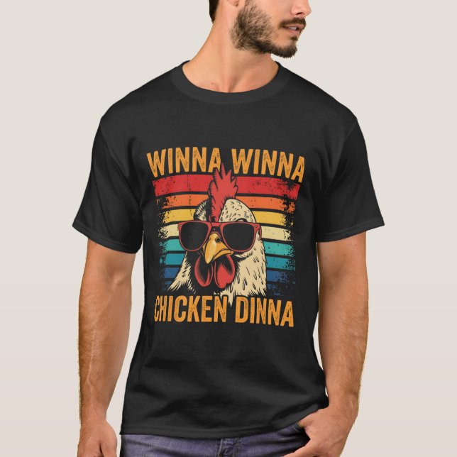 Camiseta Piada de Frango Engraçada Galinhas Pequeno Proprie (Frente)