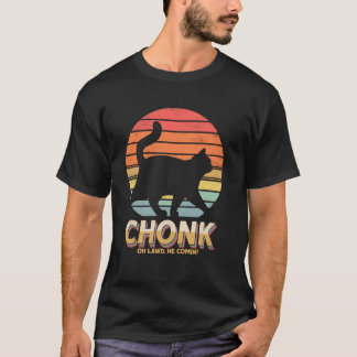 Camiseta Piada de Gatos Gordos Engraçados Gato Chonk Oh Bai