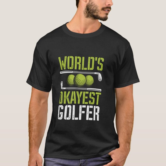 Camiseta Piada de Golfe Engraçado do Mundo (Frente)