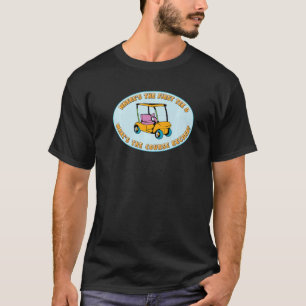 Camiseta Piada de Golfe Humor Primeiro Curso Golfe Registro