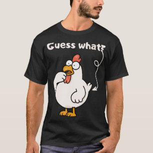 Camiseta Piada de humor do fazendeiro de frango adivinha o