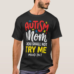 Camiseta Piada de Mãe Autista Divertida Não Deverás Me Test