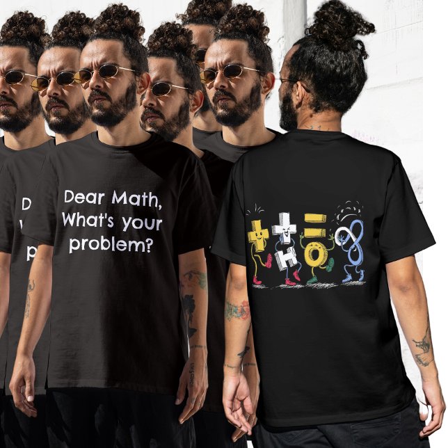 Camiseta Piada de Matemática professor de Matemática Engraç (Criador carregado)