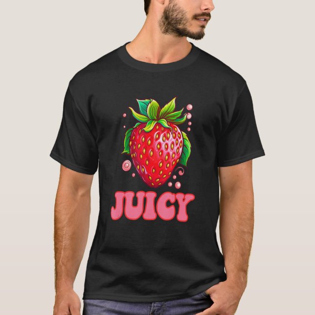 Camiseta Piada de morango doce e suculenta (Frente)