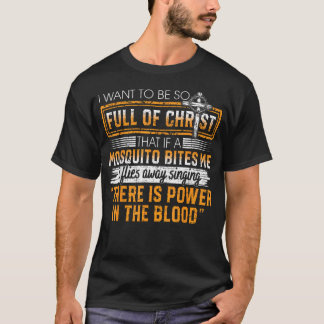 Camiseta Piada de Mosquito de Fé Cristã Engraçada