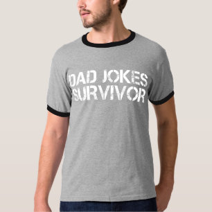 Camiseta Piada de Pai Divertida Sobrevivente Sarcástico