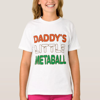 Camiseta Piada De Pai Italiano Engraçado Com Meatball Peque