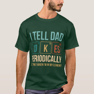 Camiseta Piada de pai ruim nerd de ciência vintage