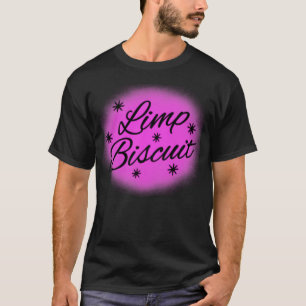 Camiseta Piada de Paródia do Airbrush BISCUIT LlMP, 2.000s