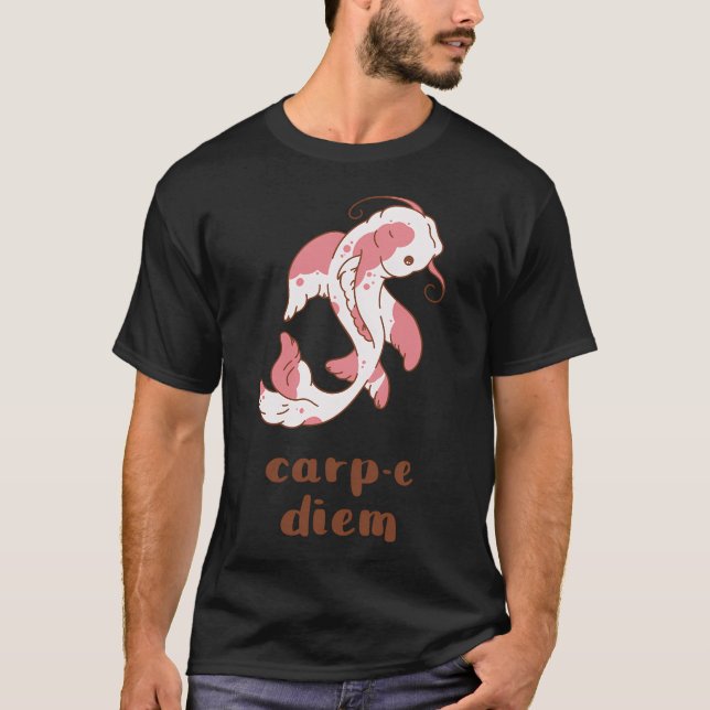 Camiseta piada de peixe carp-e diem (Frente)