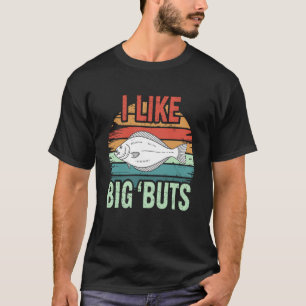 Camiseta Piada de Peixe Retro Divertida Halibut Pesca Homen
