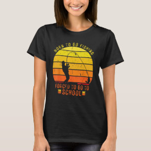Camiseta Piada de Pesca de Robalo Nascido Para Ir Pescar Fo
