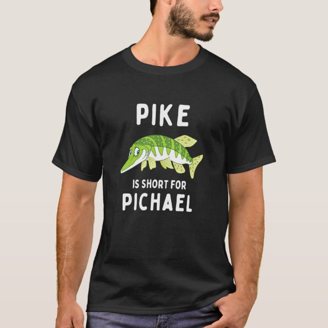 Camiseta Piada de pesca Lúcio é abreviação de Lúcio Piada d (Frente)