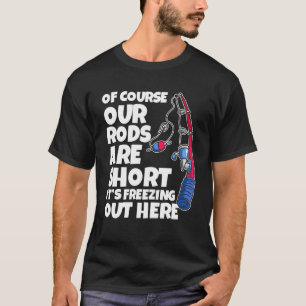 Camiseta Piada de pesca no gelo para homens