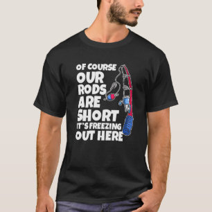 Camiseta Piada de pesca no gelo para homens