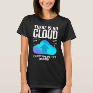 Camiseta Piada de Programador Não Existe Nuvem Nerd de Comp