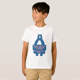 Camiseta Piada de Química Engraçada do Urso Polar Azul