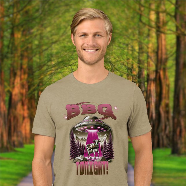 Camiseta Piada de rapto de CHURRASCO alienígena (Criador carregado)