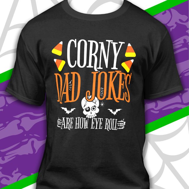 Camiseta Piada de Revirar os Olhos no Halloween Piadas Sem  (Criador carregado)