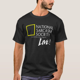 Camiseta Piada de Sarcasmo SOCIEDADE NACIONAL DE SARCASMO