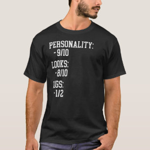 Camiseta Piada de suporte à amputação do humor na perna