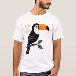 Camiseta Piada de Tucano Engraçada Bico Porque É Divertido