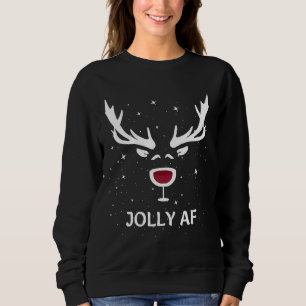 Camiseta Piada de vinho de Natal Jolly Af