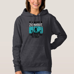 Camiseta Piada de Zumbi Se Eu Fosse um Zumbi Comeria Você M