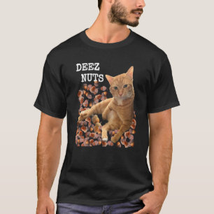 Camiseta piada DEEZ NUTS com Gato e Acorns Premium