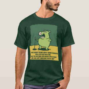 Camiseta piada dizendo levante comediante porco 1